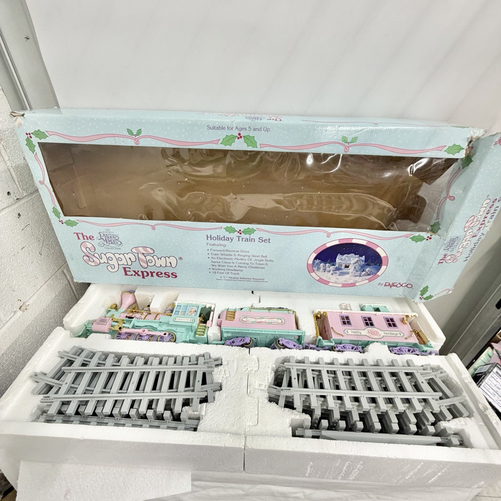 Enesco Sugar Town Express Holiday Train Set Limited Edition Christmas