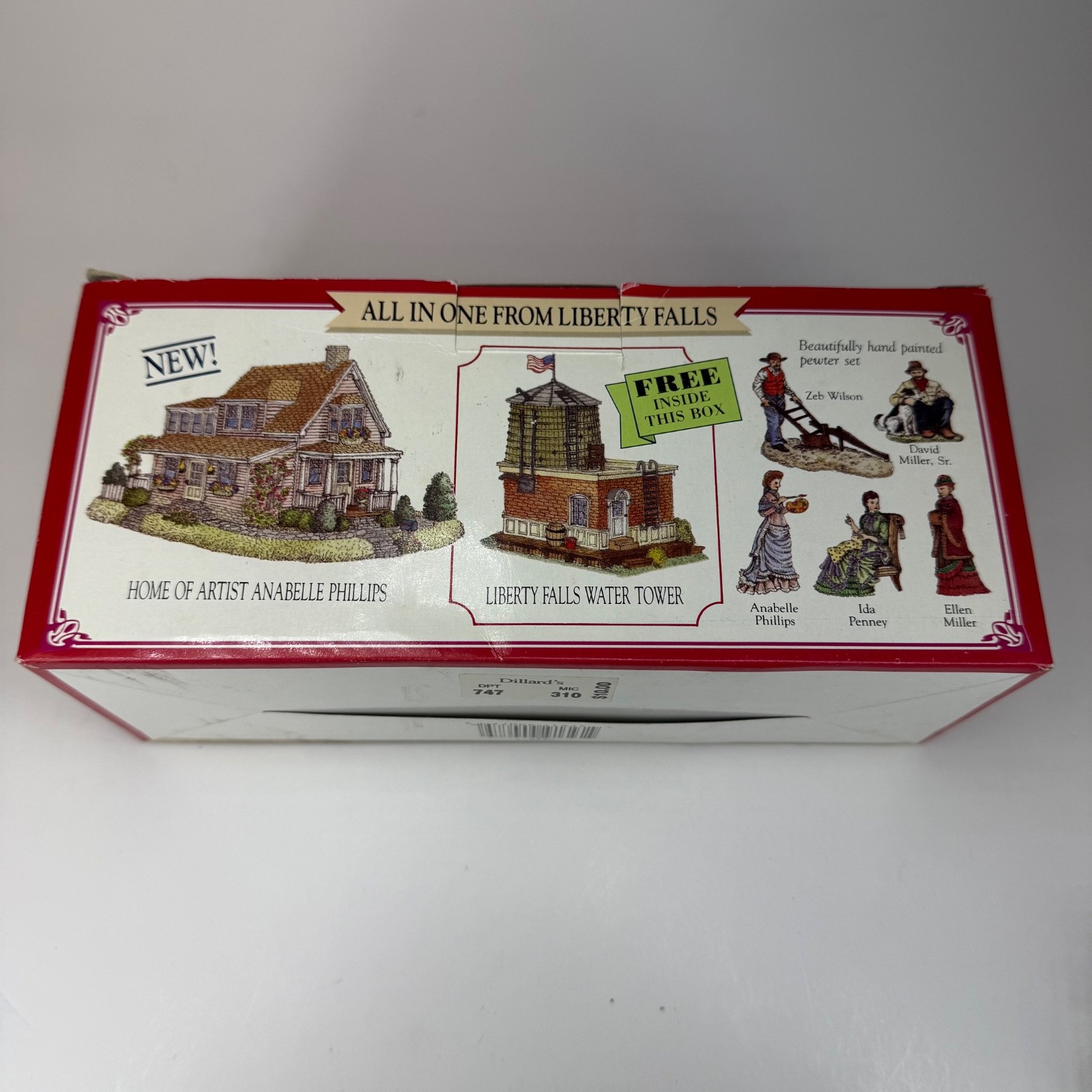 Liberty Falls Water Tower, AnaBelle Phillips Home, Pewter People – 152, 173, 161