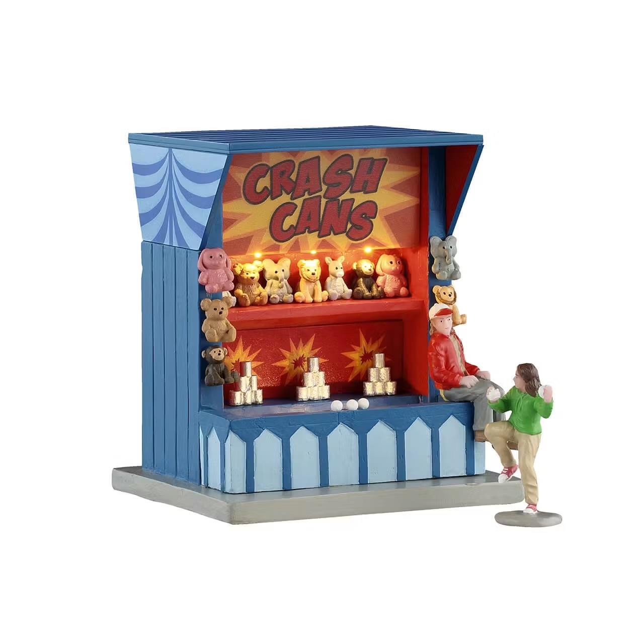 Lemax Carnival Village Accessory Crash Cans Game Set of 2 54460
