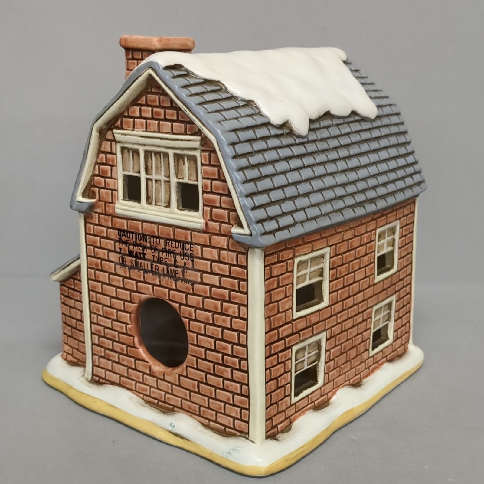 Vtg 1989 Lefton Colonial Village Post Office Christmas Winter House Only No Box