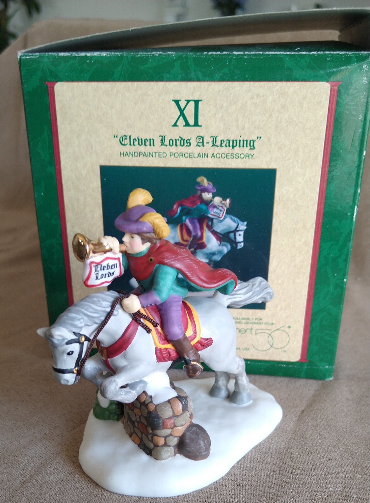 Eleven Lords A-Leaping #58413 Department 56 Dickens Village -BUYER GUARANTEE