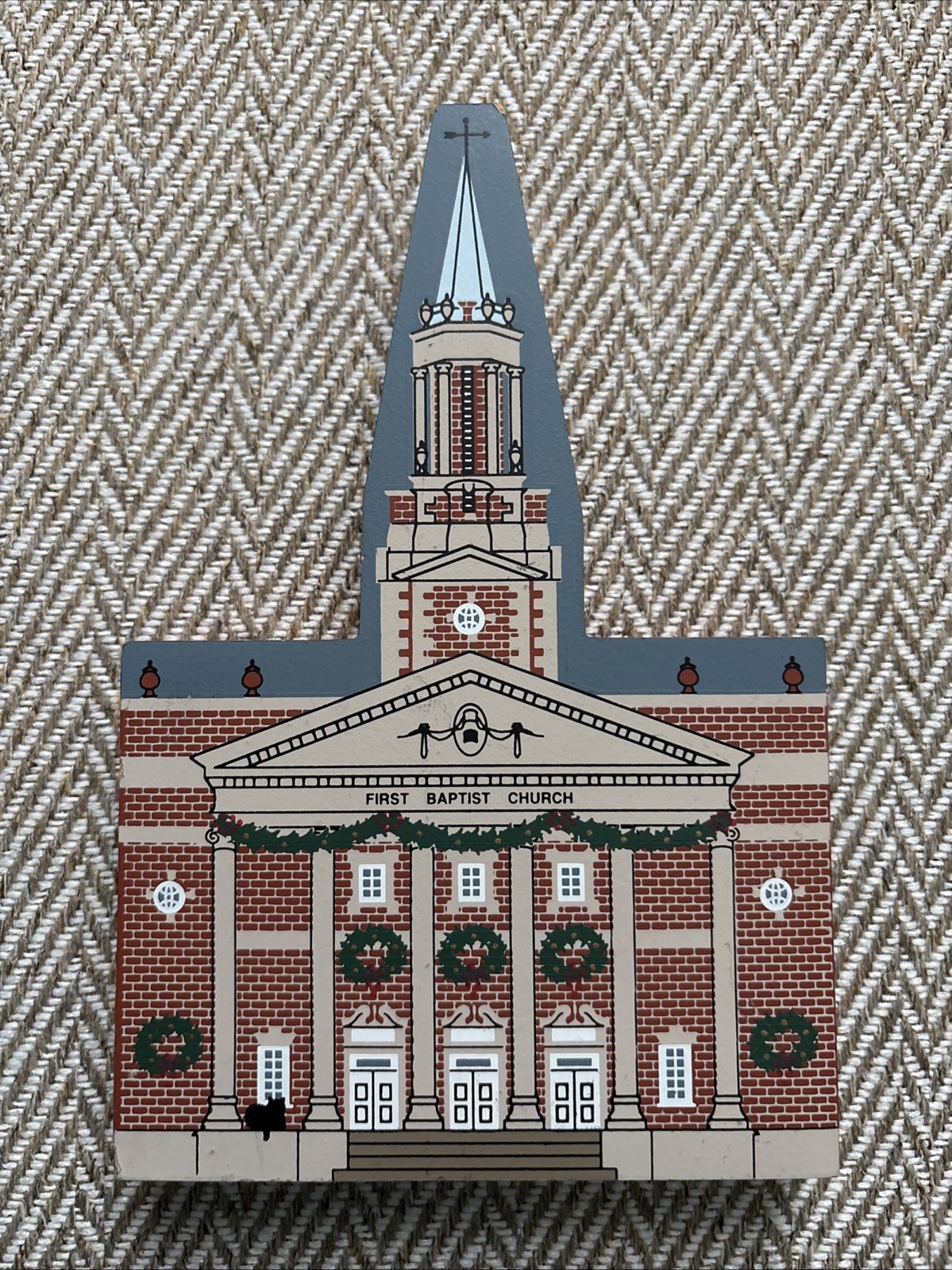 1996 Vintage Cat’s Meow First Baptist Church Atlanta Christmas Series Wooden