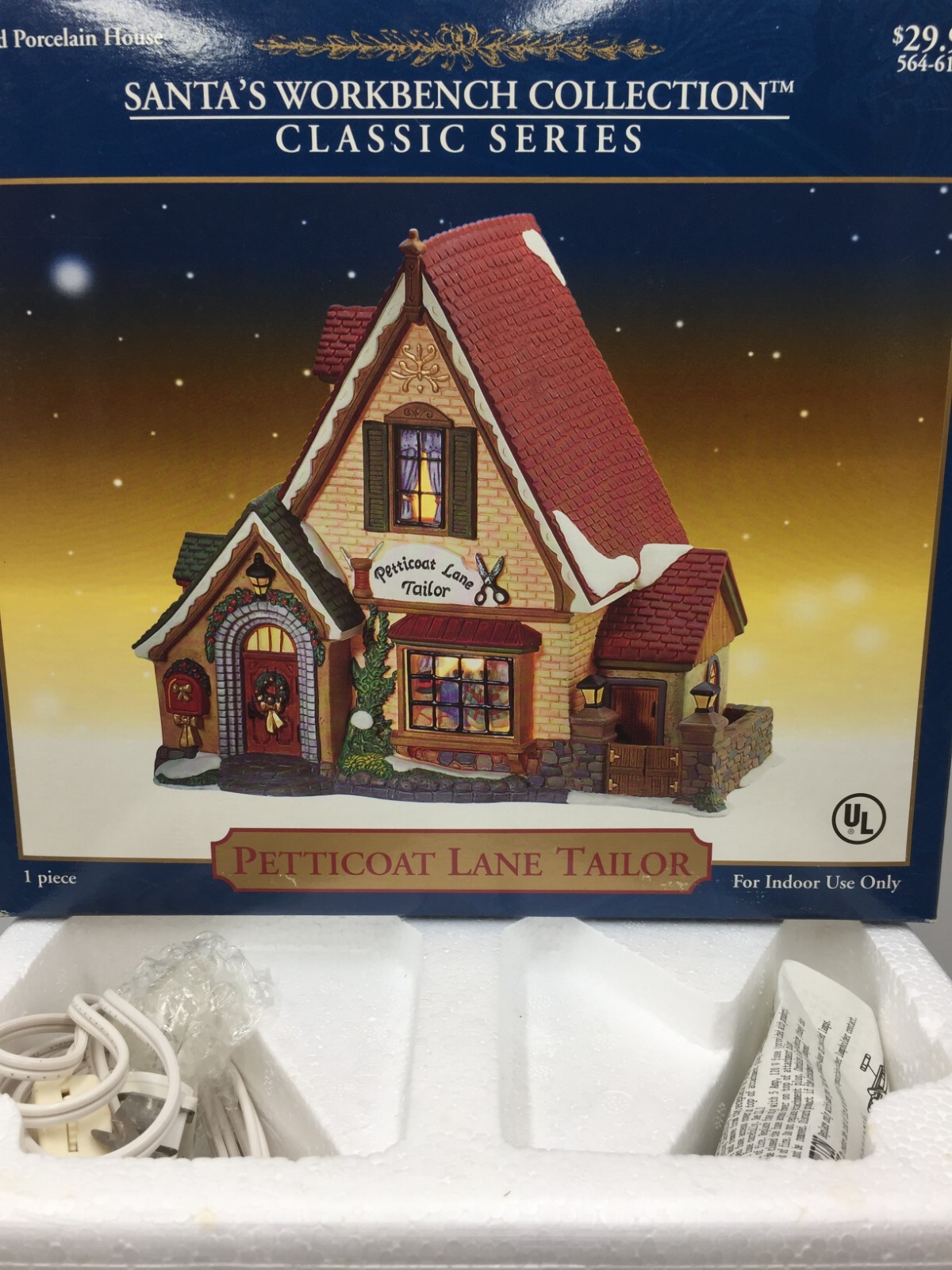Santa’s Workbench Collection Petticoat Lane Tailor,Porcelain House,New in Box