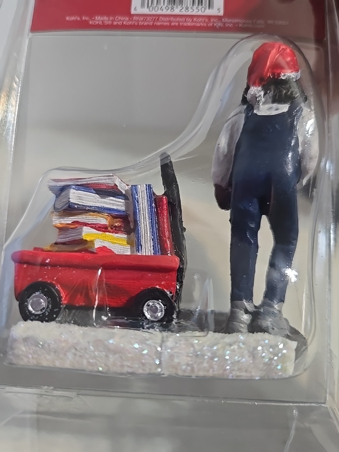 St Nicholas Square Book Wagon Village Accessory Figurine