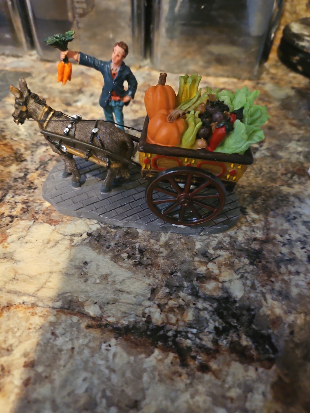Lemax Village Collection Fresh Garden Goods Retired 2003 Poly Resin