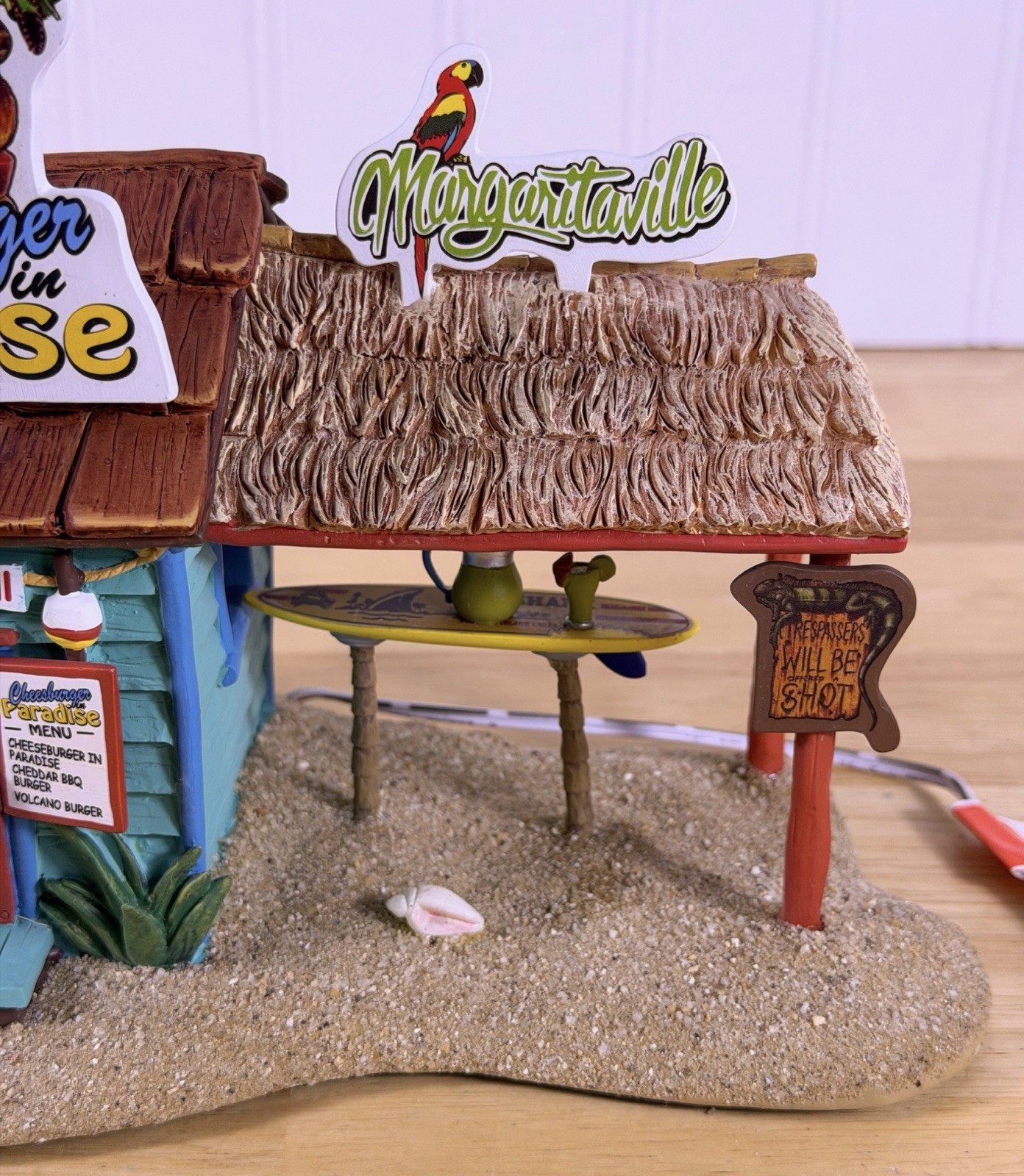Department 56 Margaritaville Paradise Grill 4058488 + Rocking Away Figurine Lot!