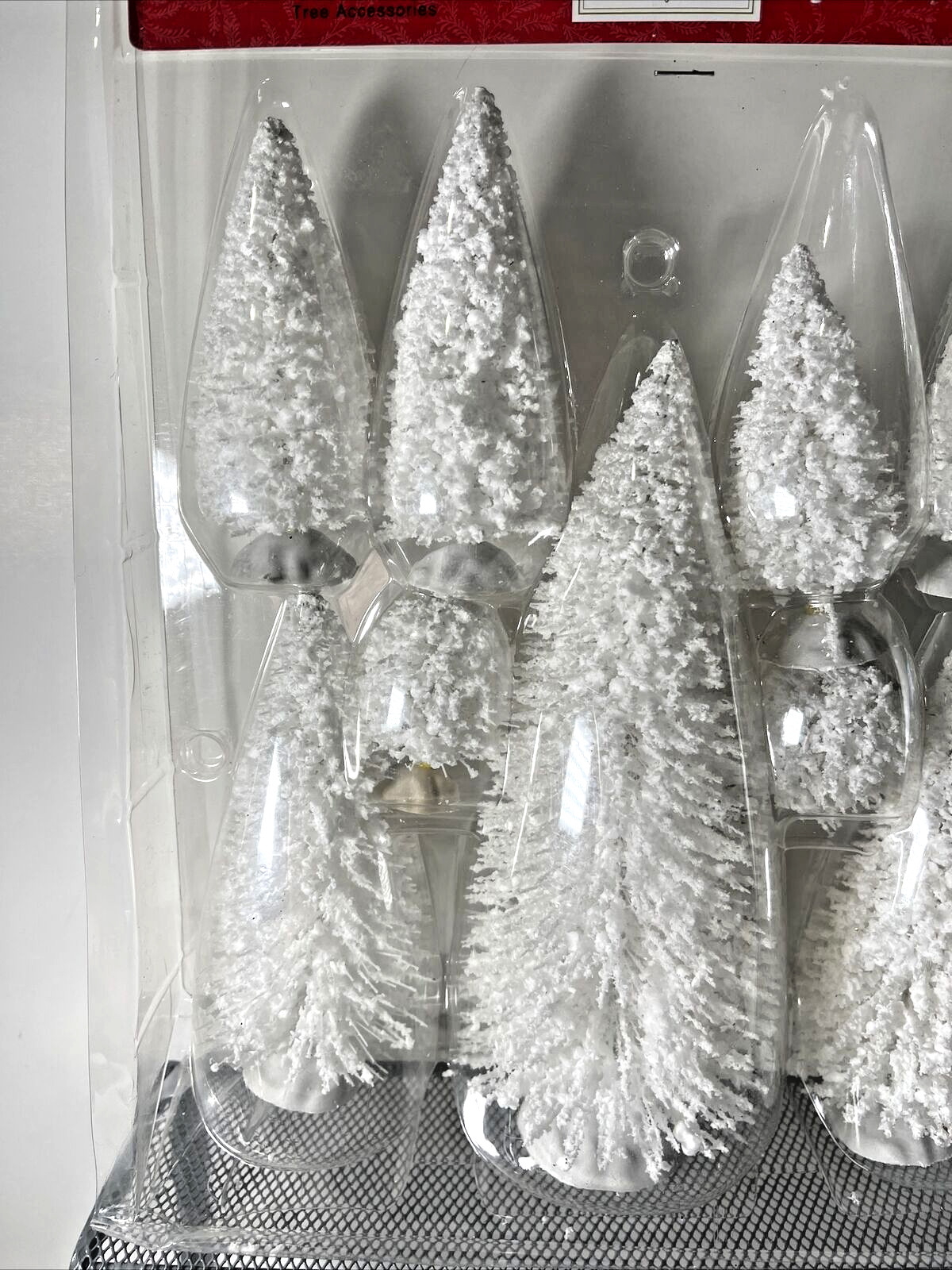 NEW OLD STOCK 2013 HOLIDAY INSPIRATIONS Christmas Village Snow Trees 9 Pk