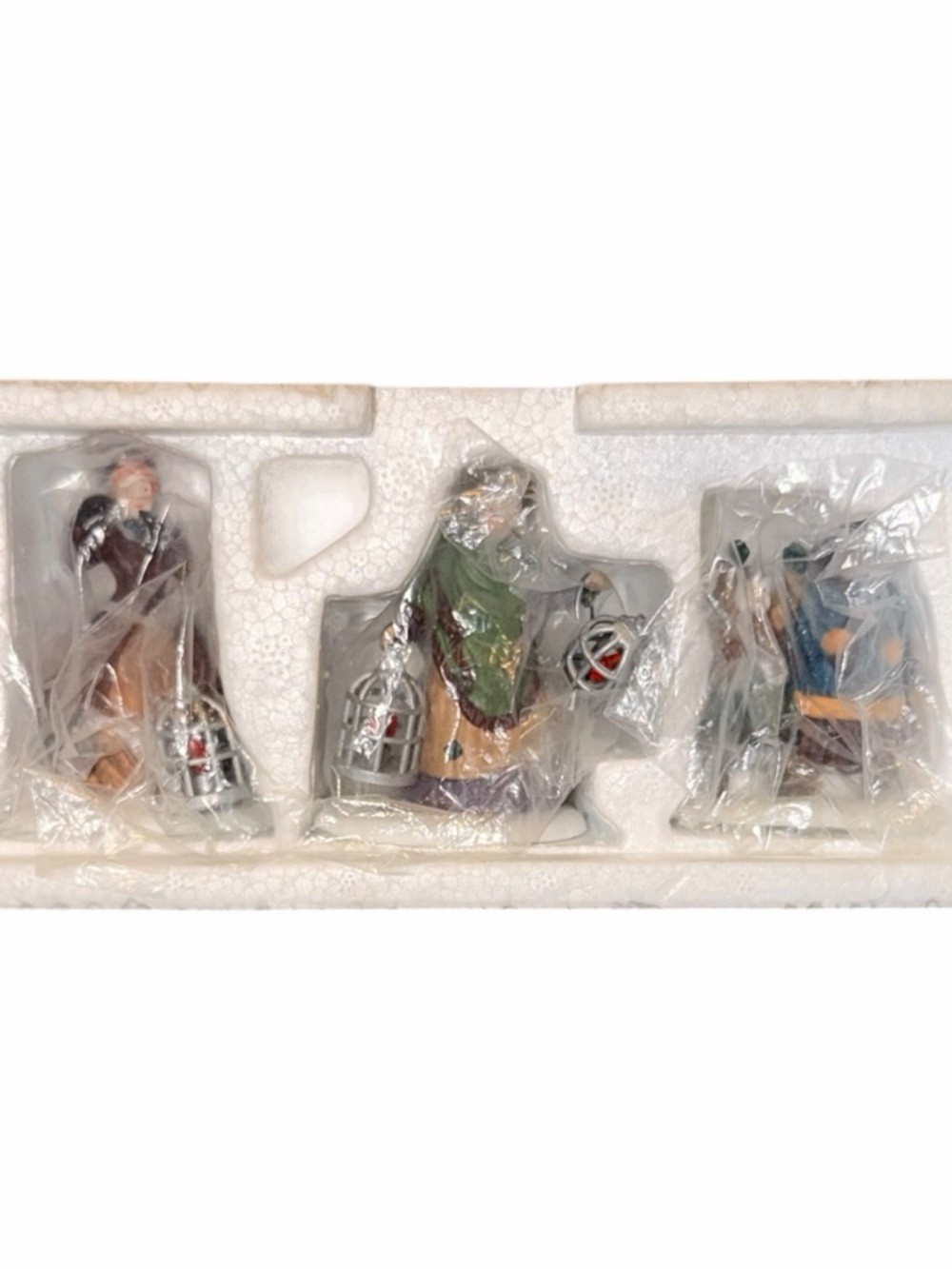 Dept 56 Bird Seller Heritage Village Collection #5803-3 Set of 3 Retired Boxed