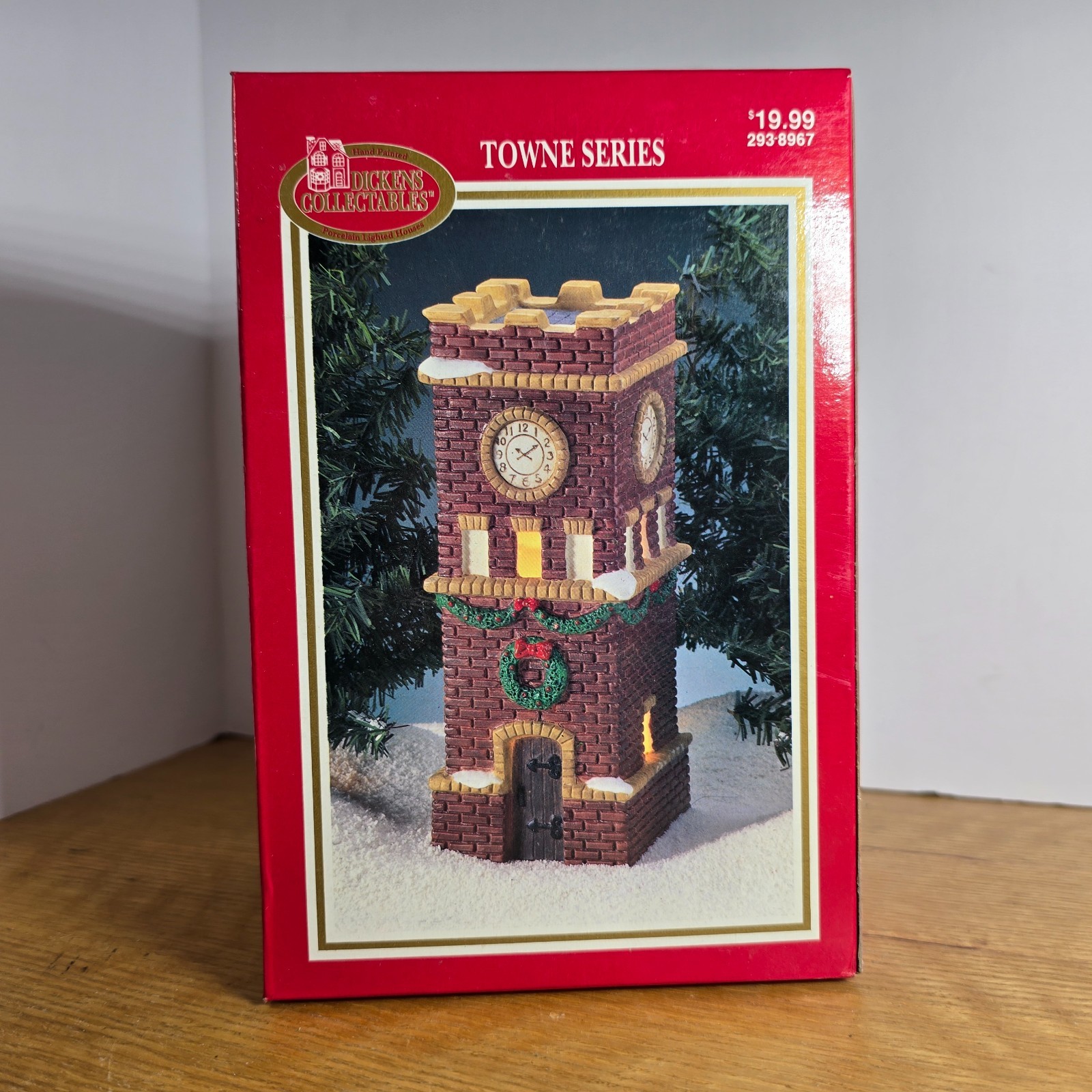 Dickens Collectables “Clock Tower”Vintage 1995 Retired Porcelain House