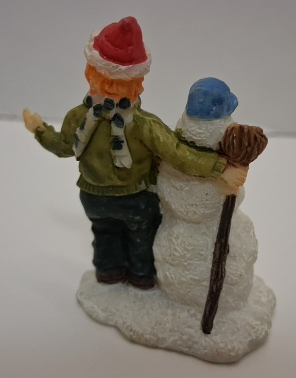 Lot Of 10 Unbranded Polyresin Christmas Village Figurines 1.75 To 2 Inches