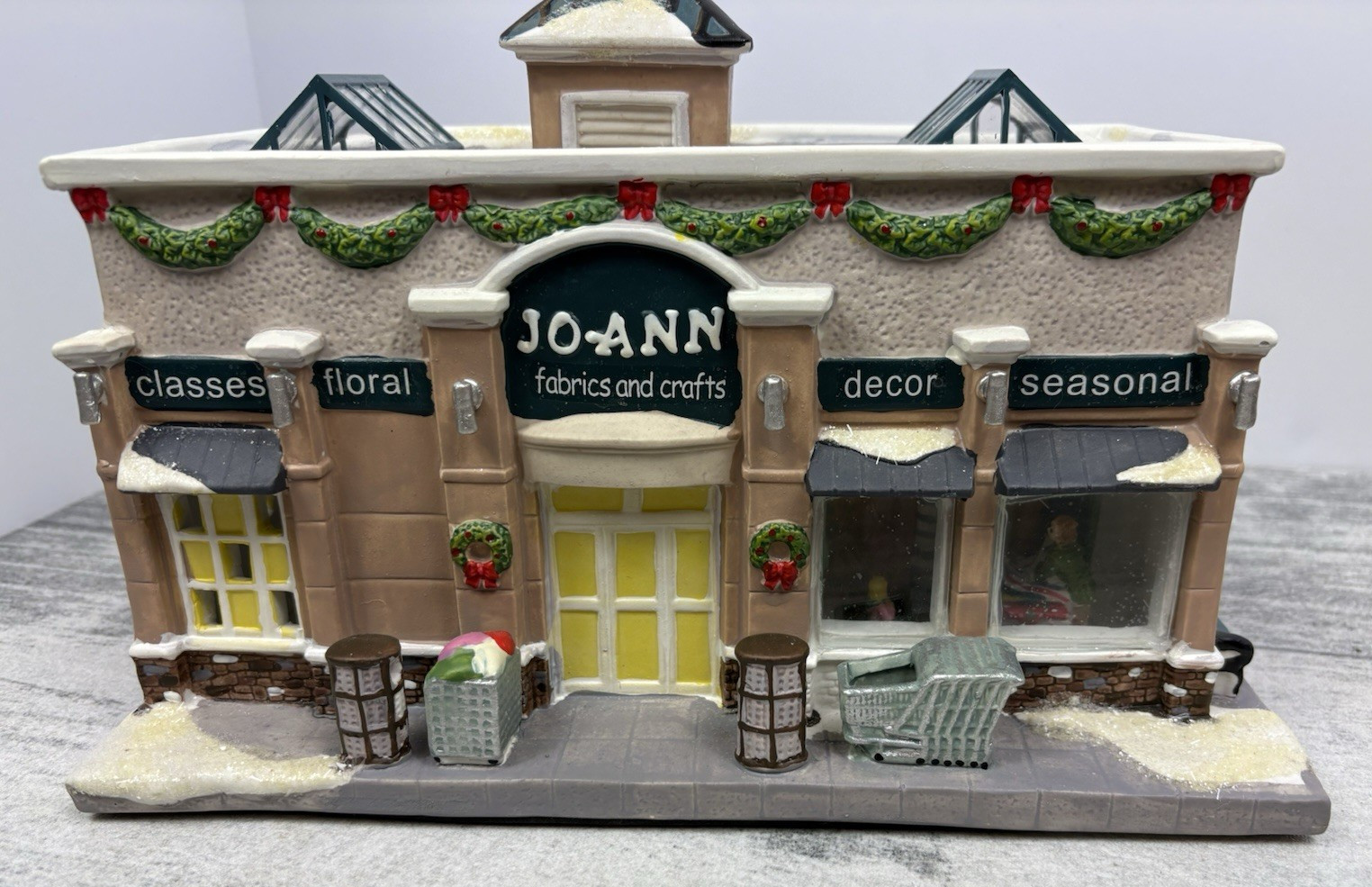 Christmas Village Jo-Ann Fabrics and Craft Store Light-Up Illuminated Village