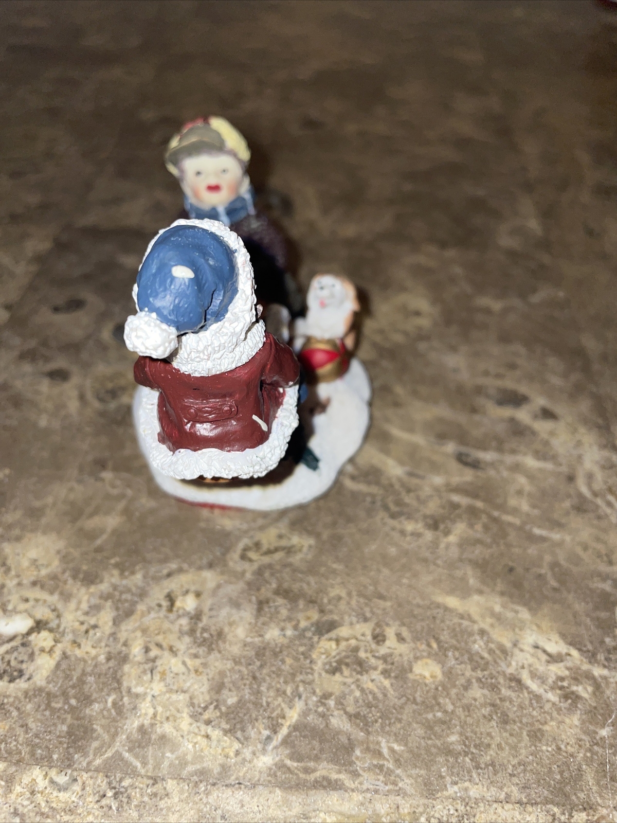 Lot Of 6 Vintage 1990_1999Mervyns Christmas Village Square Figurines.