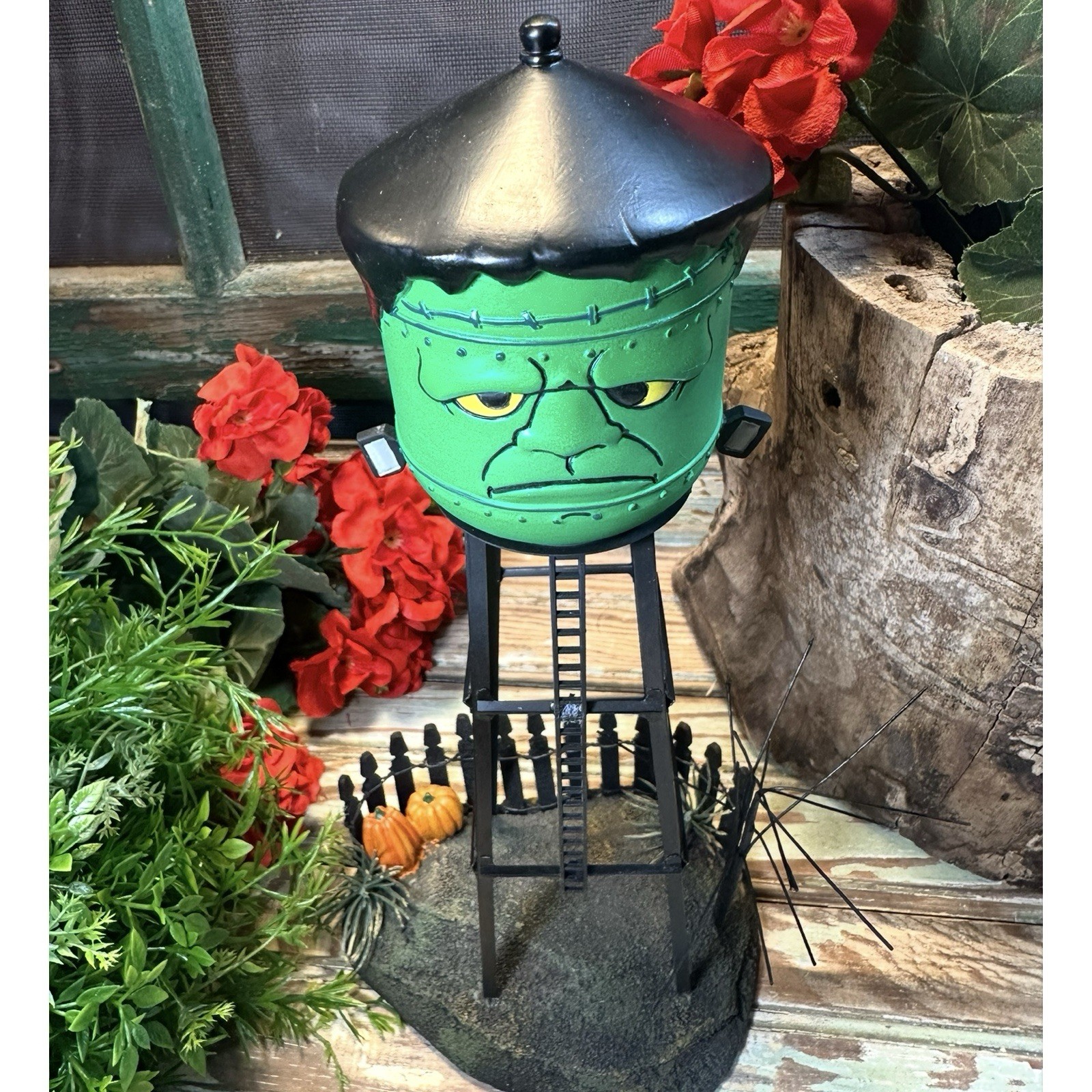 Department 56 Frankensteins Monster Water Tower Mary Shelley Halloween Dept New