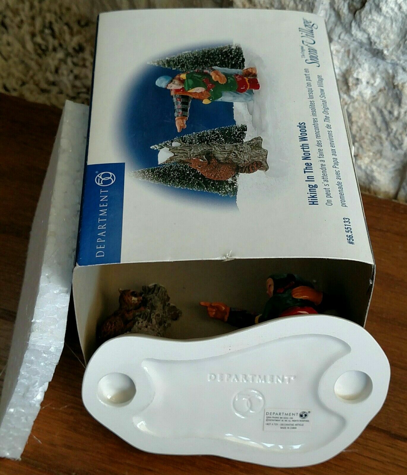 Hiking In The North Woods #55133 Snow Village Department 56 -BUYER GUARANTEE