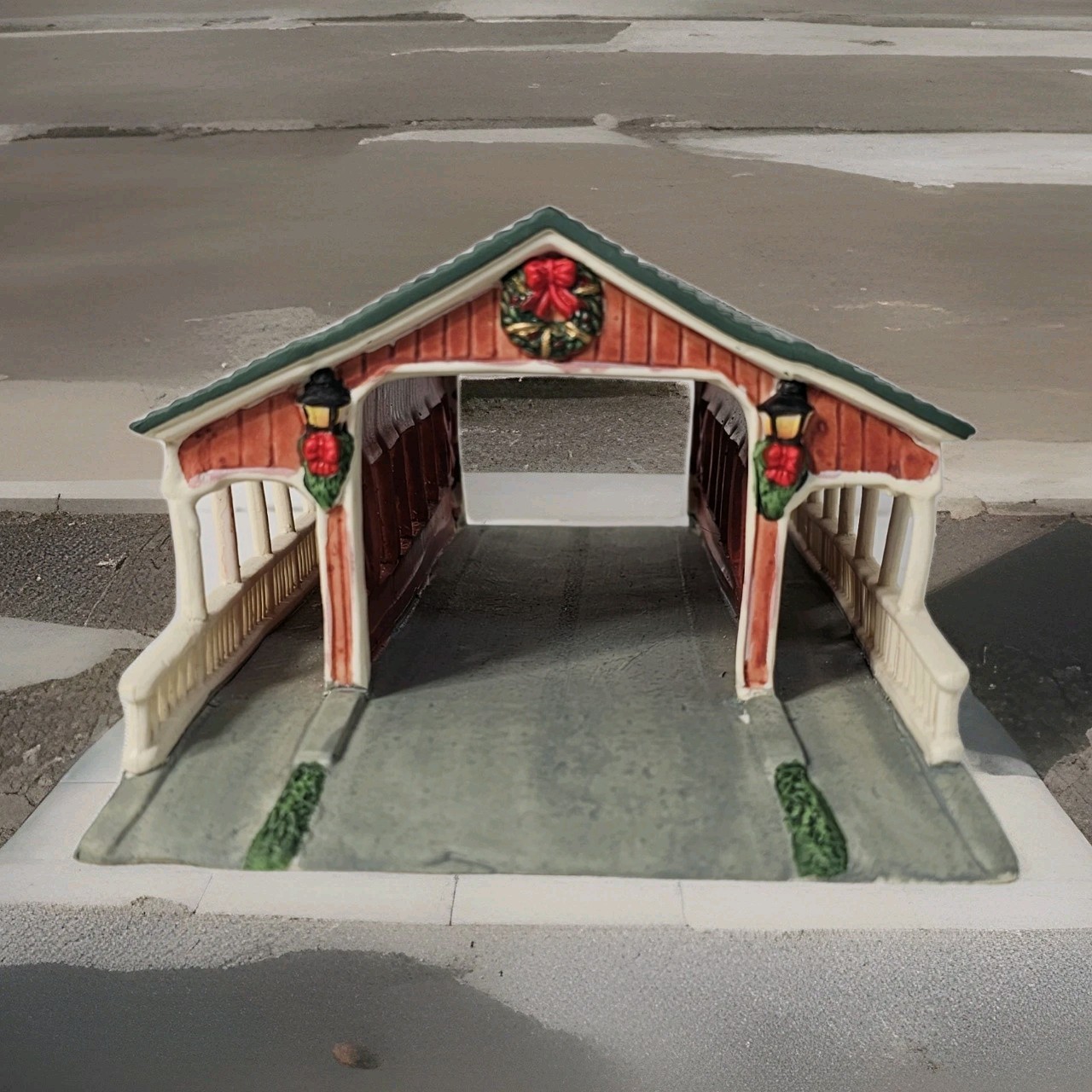 Vintage and Rare Hard To Find Holiday Inspirations Towne Series Bridge 1990s.