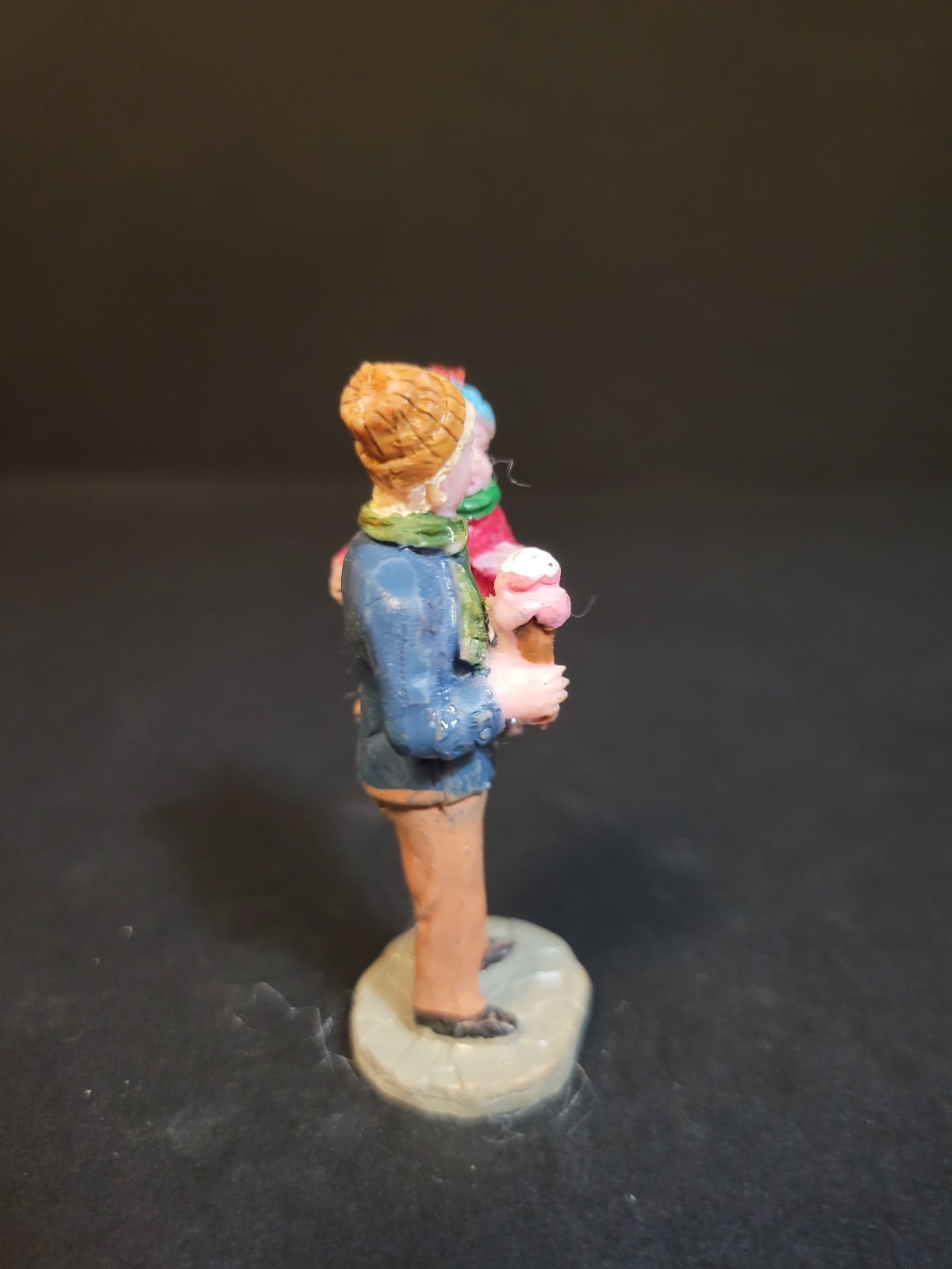 Lemax Christmas Village Town Sharing Ice Cream 62318 Father Son Carnival Circus