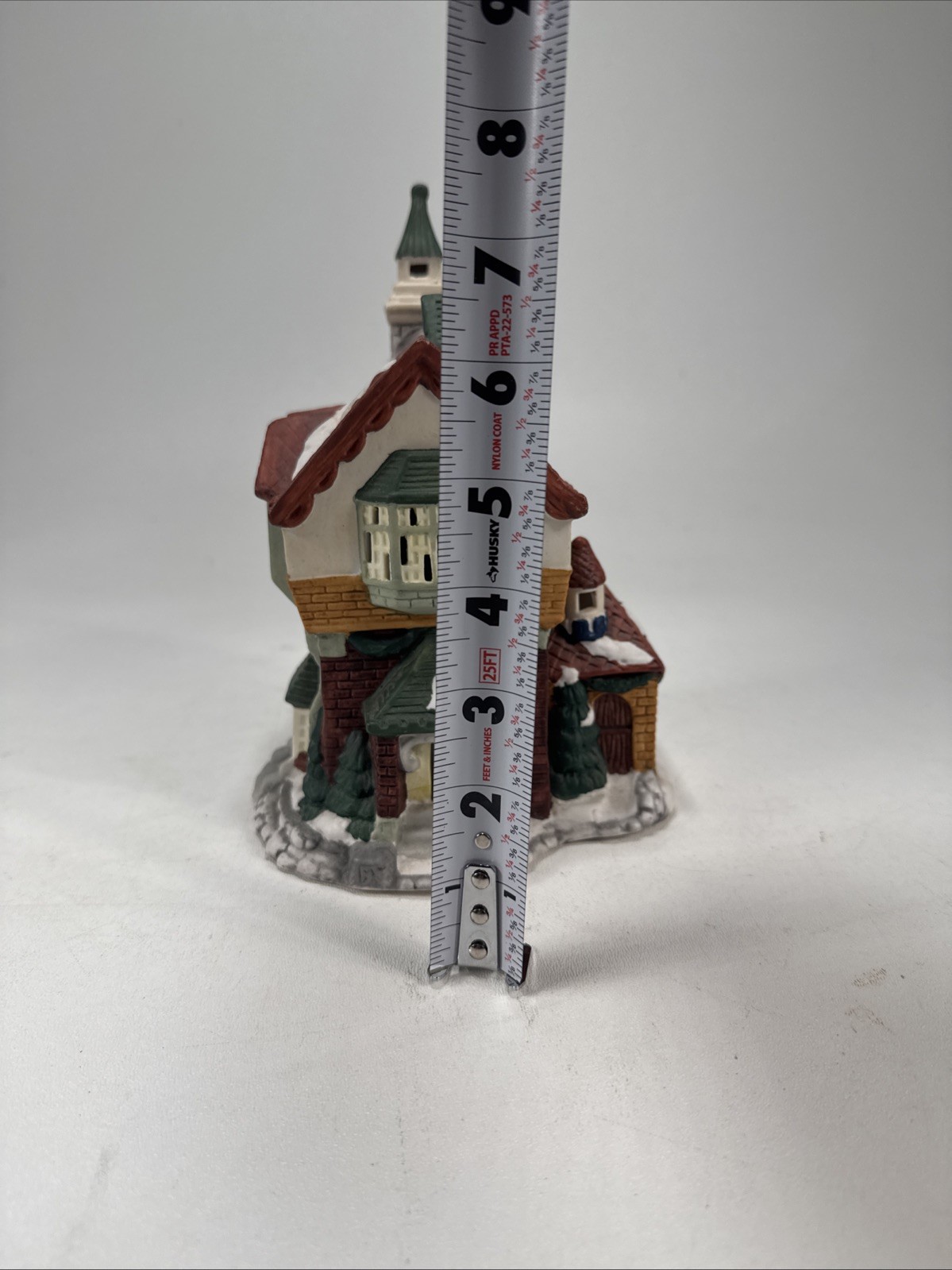 Vintage Collins Memories Collection Lighted Porcelain Church Christmas Village