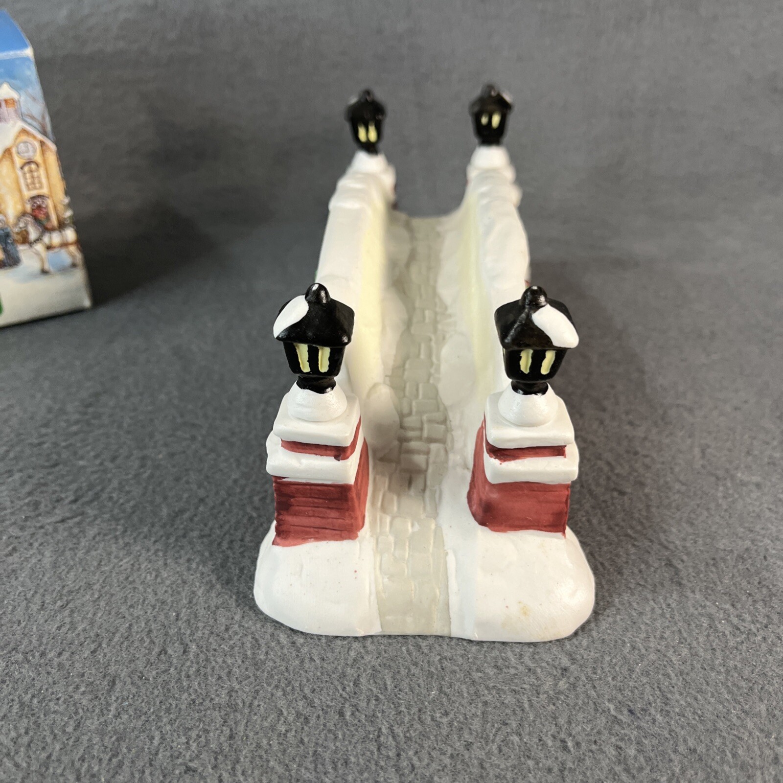 1990 Rex& Lee Dickensville Collectables Porcelain Bridge Christmas Village NOMA