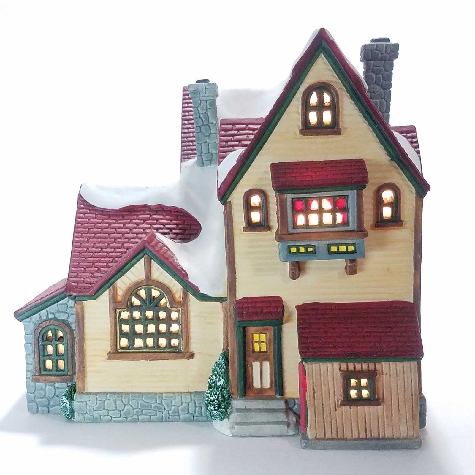 Lemax 1998 Nancy’s Nurseries Jukebox Junction #85279 Greenhouse Chimney Red Tile