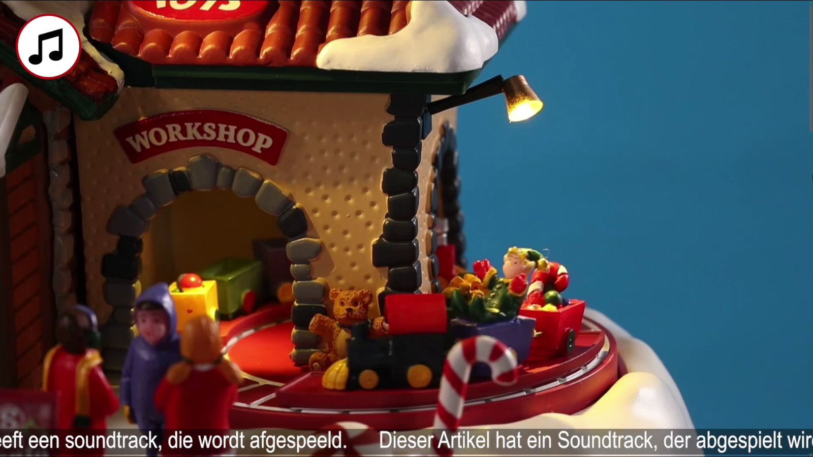 Lemax 2019 Animated Kringle’s Cottage Santa’s Wonderland #95462 Décor Accent