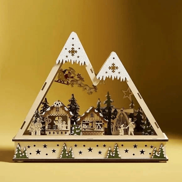 Anthropologie Winter Wonderland Light-Up Village Small NEW