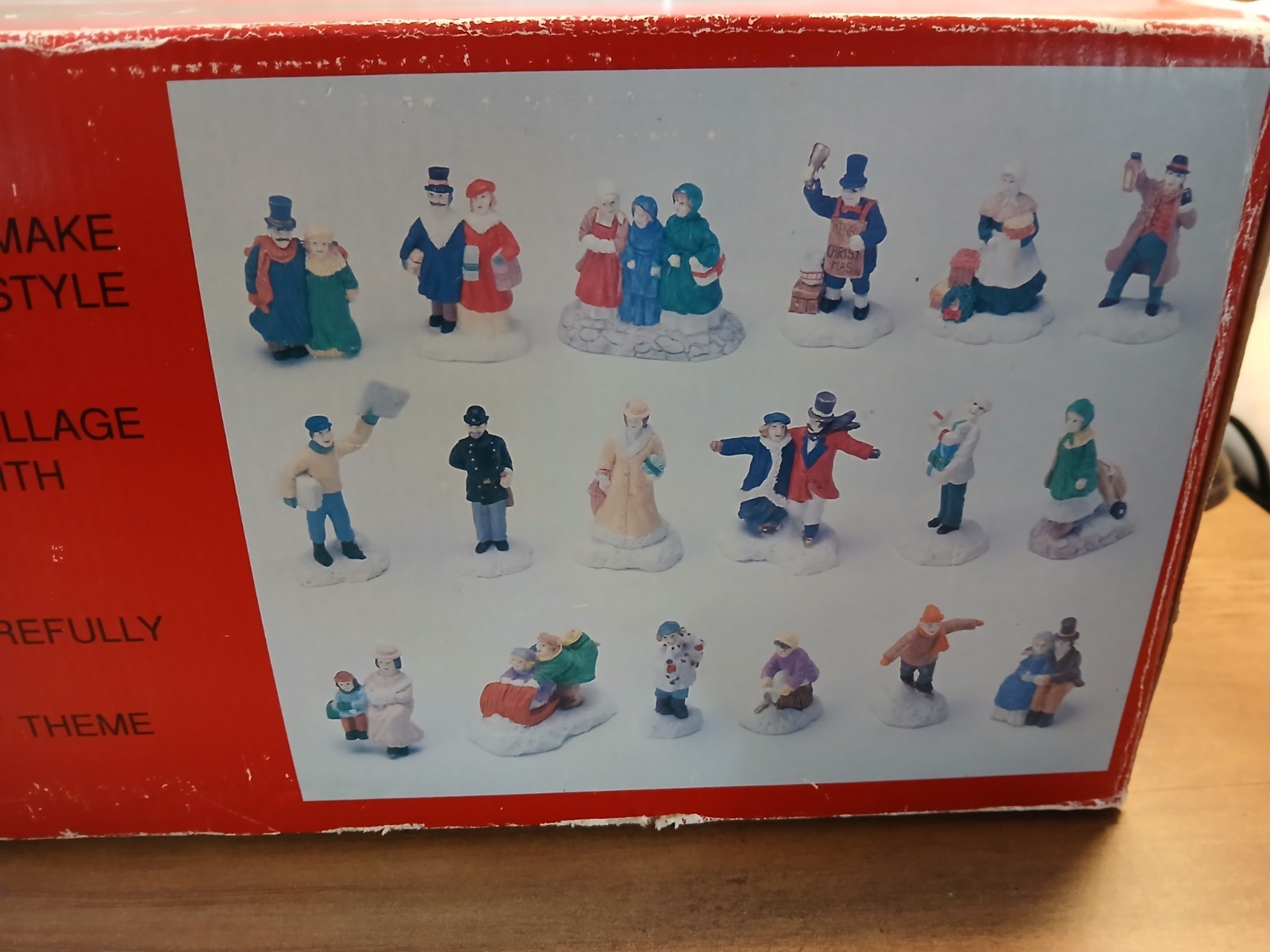 Traditions Victorian Village Lighted 39 Piece Porcelain Christmas Set New NIB