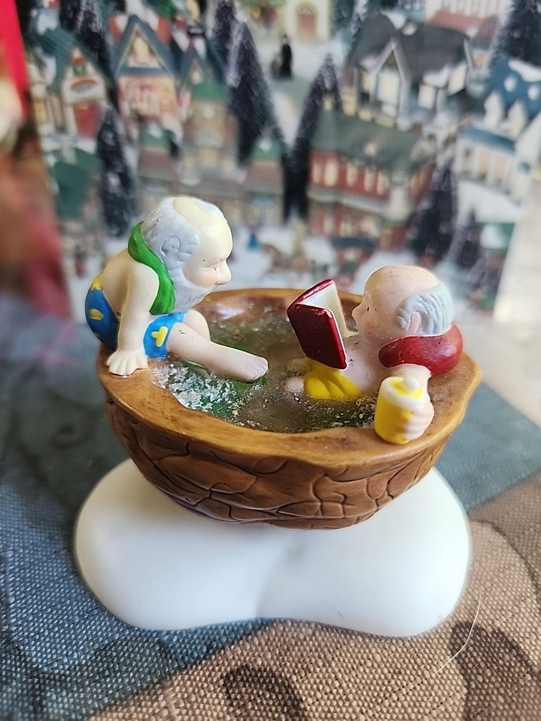 Department 56 Christmas Village Accessory Party In The Hot Tub