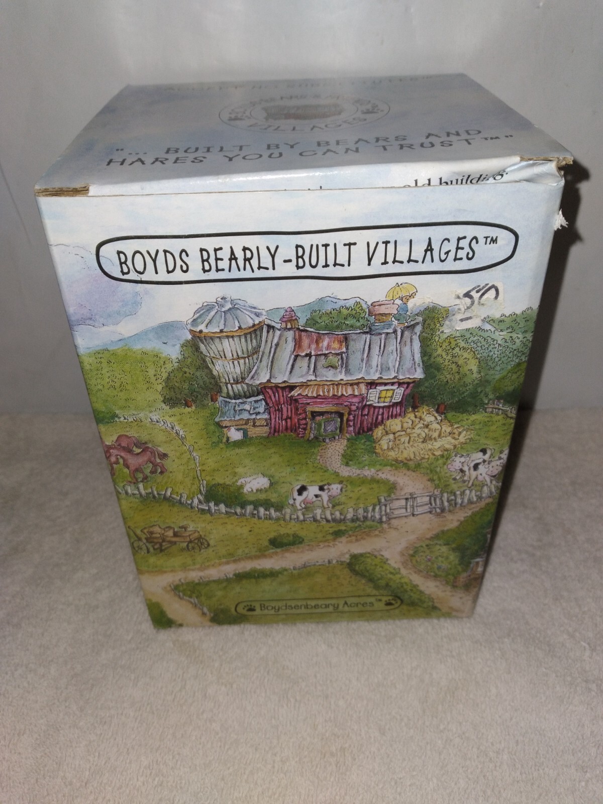 Boyds Bear Bearly Built Villages Ol Macdonalds Farm House Village Figurine 19046
