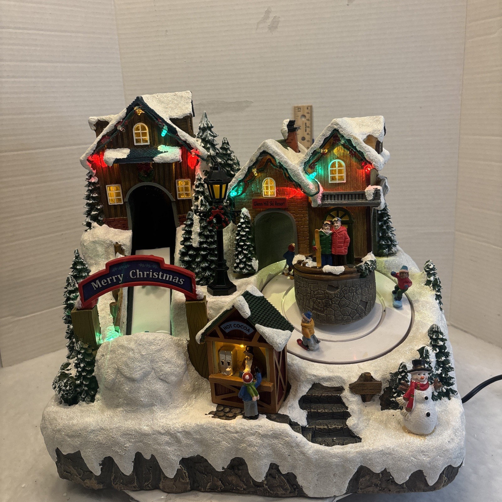 NEW Carole Towne Glenn Hill Ski Resort Christmas Village 2023 Musical Holiday!