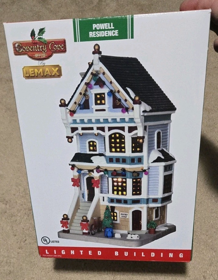 NEW COVENTRY COVE by Lemax POWELL RESIDENCE 2016 Coll. # 65135 LIGHTED BUILDING
