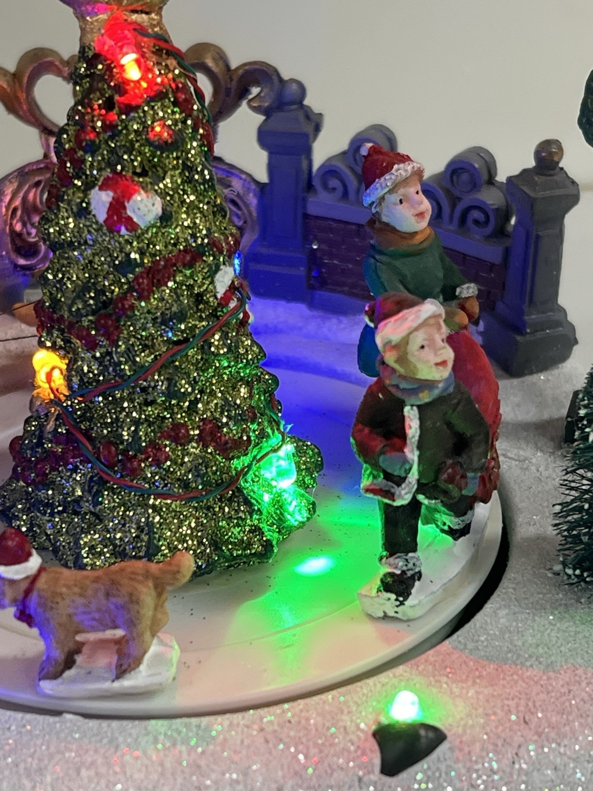 Holiday Time “Doggie Parade” Lights Plays 8 Songs Christmas Display Rare