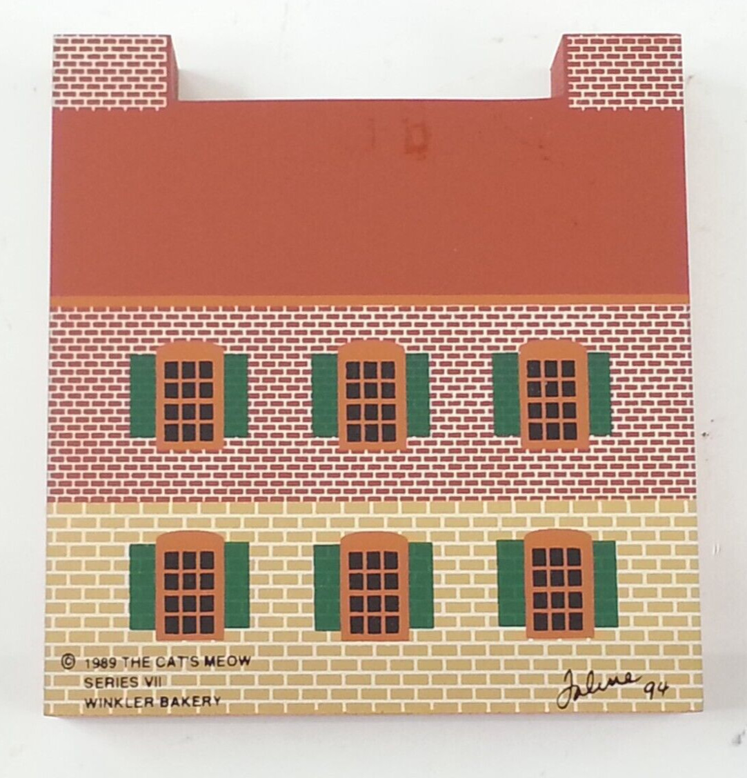 Vtg 1989 Cats Meow Shelf Sitter Original Bag Winkler Bakery
