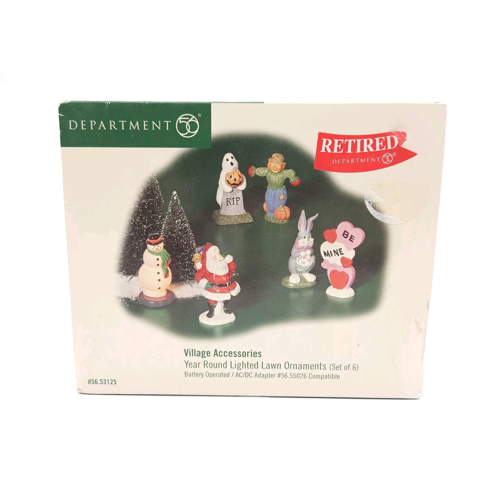 Department 56 Village Accessories “Year-Round Lighted Lawn Ornaments #56.53125