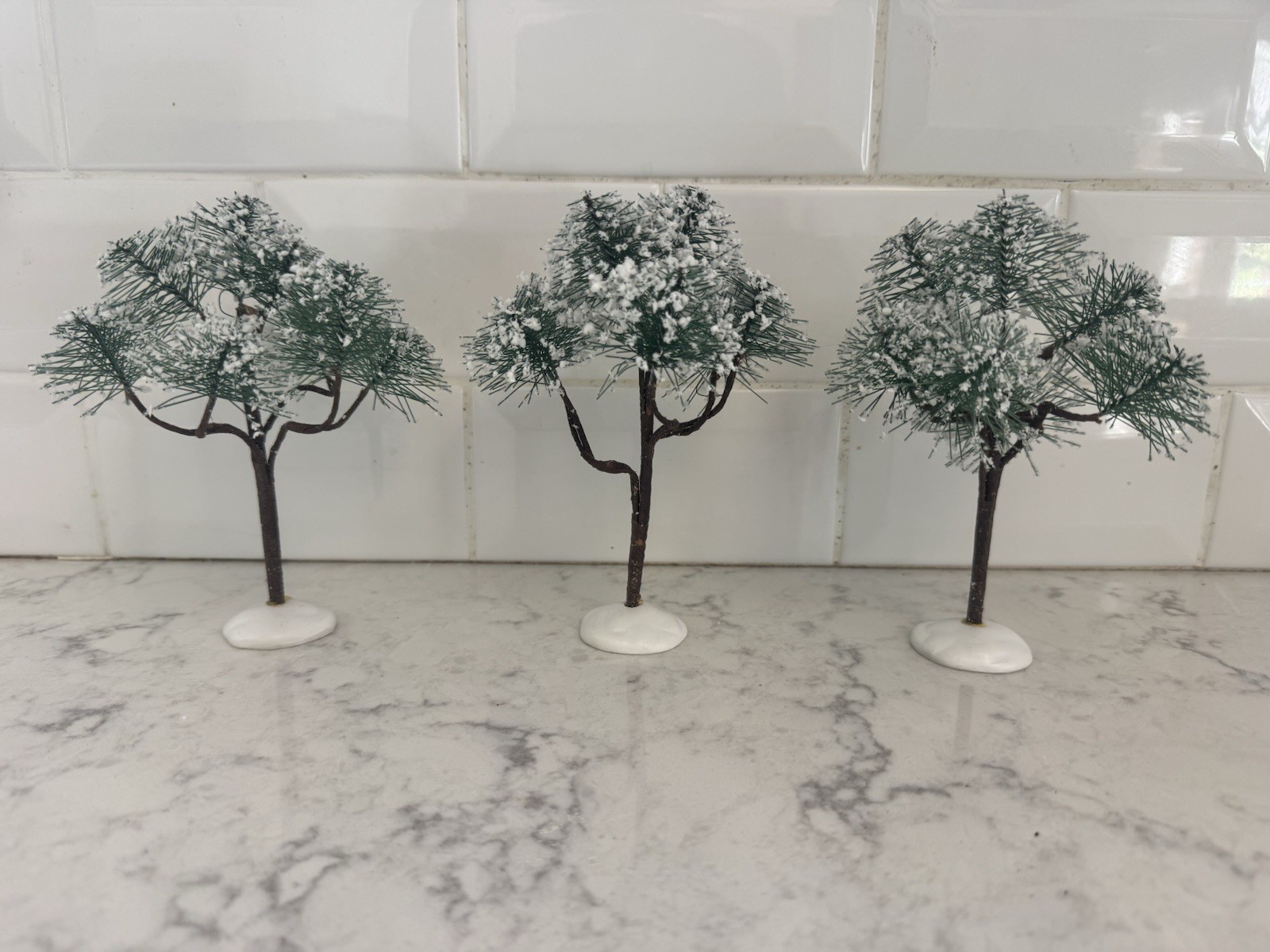 LEMAX Mountain Pine Trees (3). Medium. 6”. 74175
