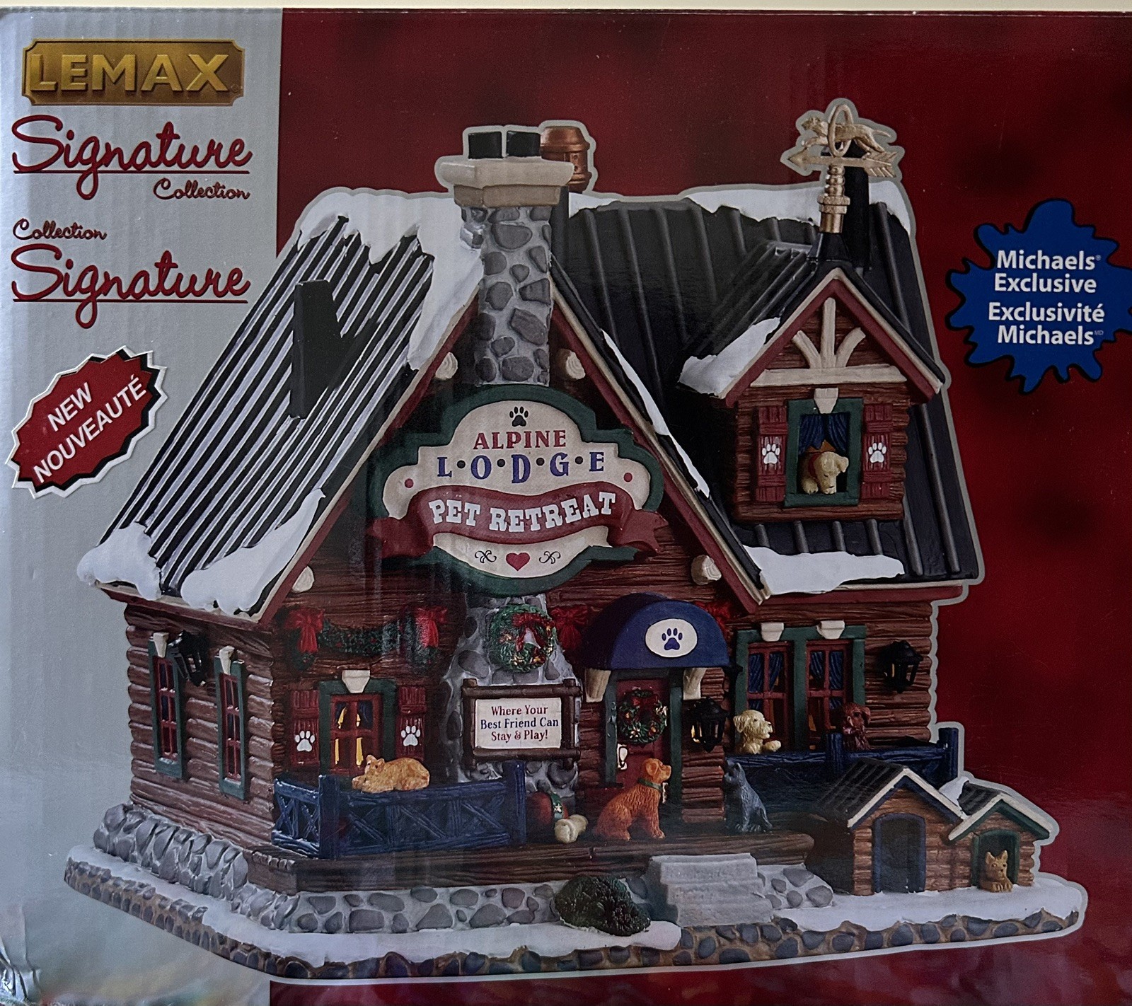 Lemax Signature Collection Alpine Lodge Pet Retreat Village