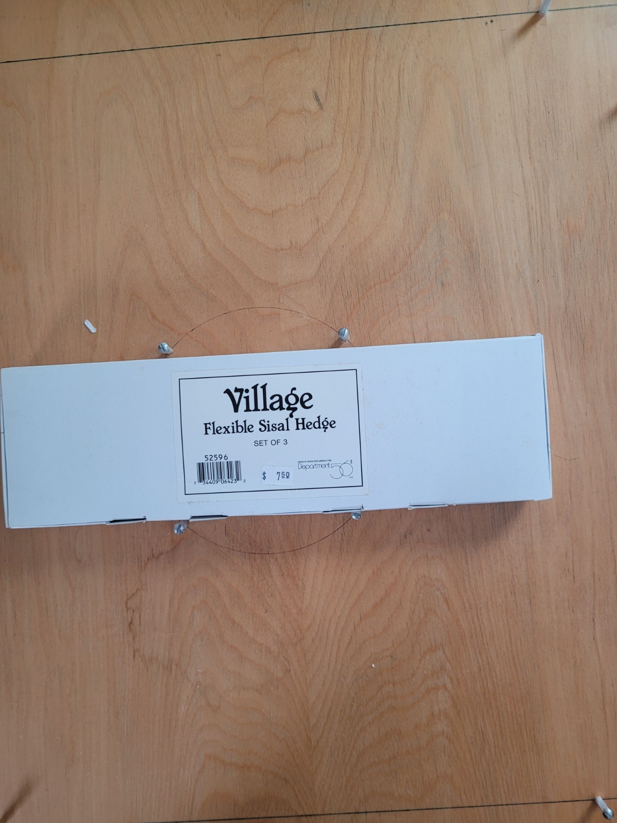 Dept 56 Village Accessory 2 Flexible Sisal Hedges Set Of 6 in total, #52596