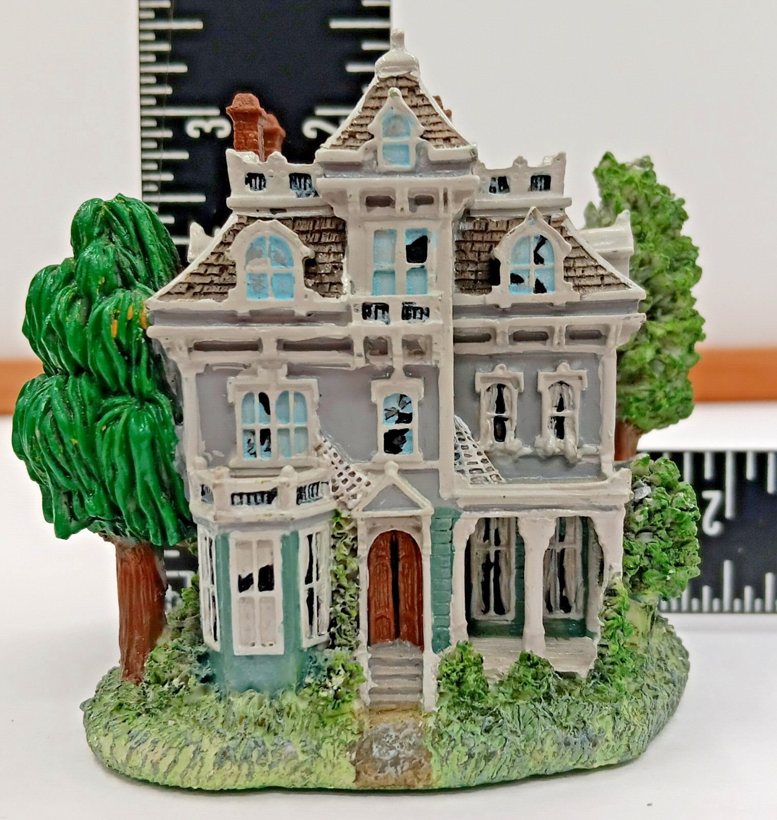 Liberty Falls Village HAUNTED HOUSE AH227 2001 Miniature Bldg. Halloween NO BOX