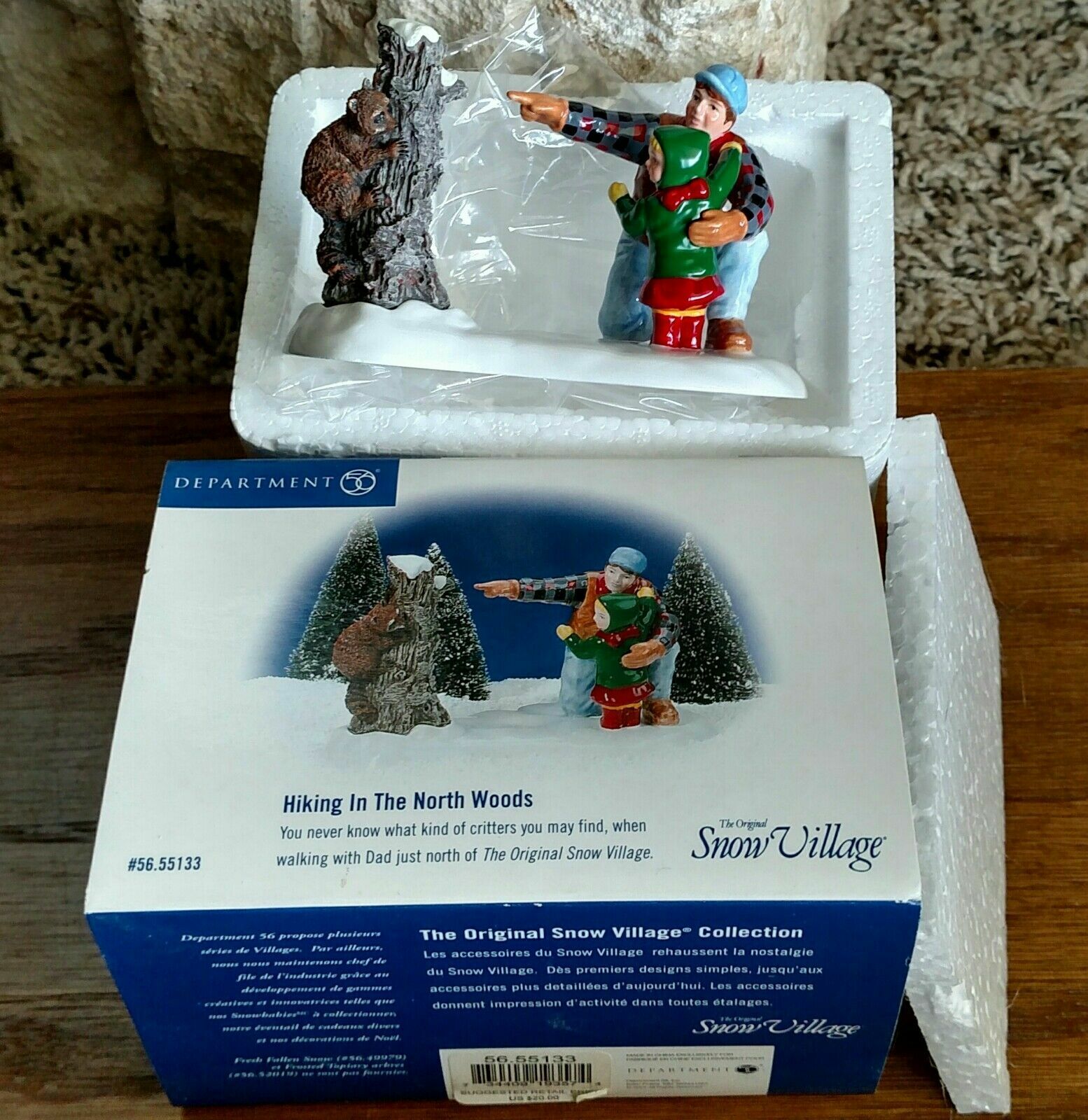 Hiking In The North Woods #55133 Snow Village Department 56 -BUYER GUARANTEE