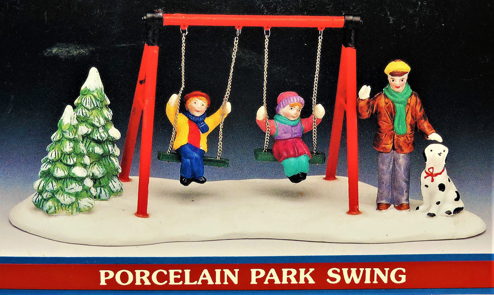 Lemax Dickens Village Accessory ~ Park Swing ~ 1995 IOB