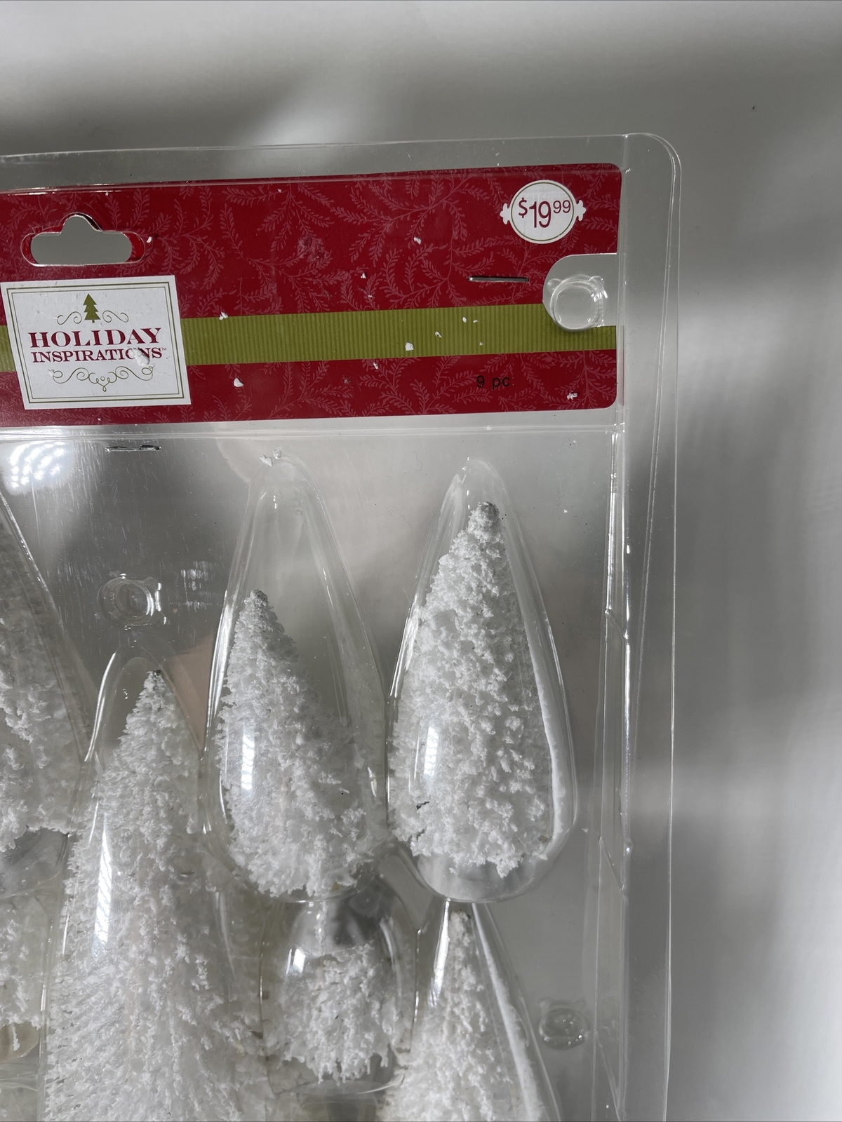 NEW OLD STOCK 2013 HOLIDAY INSPIRATIONS Christmas Village Snow Trees 9 Pk
