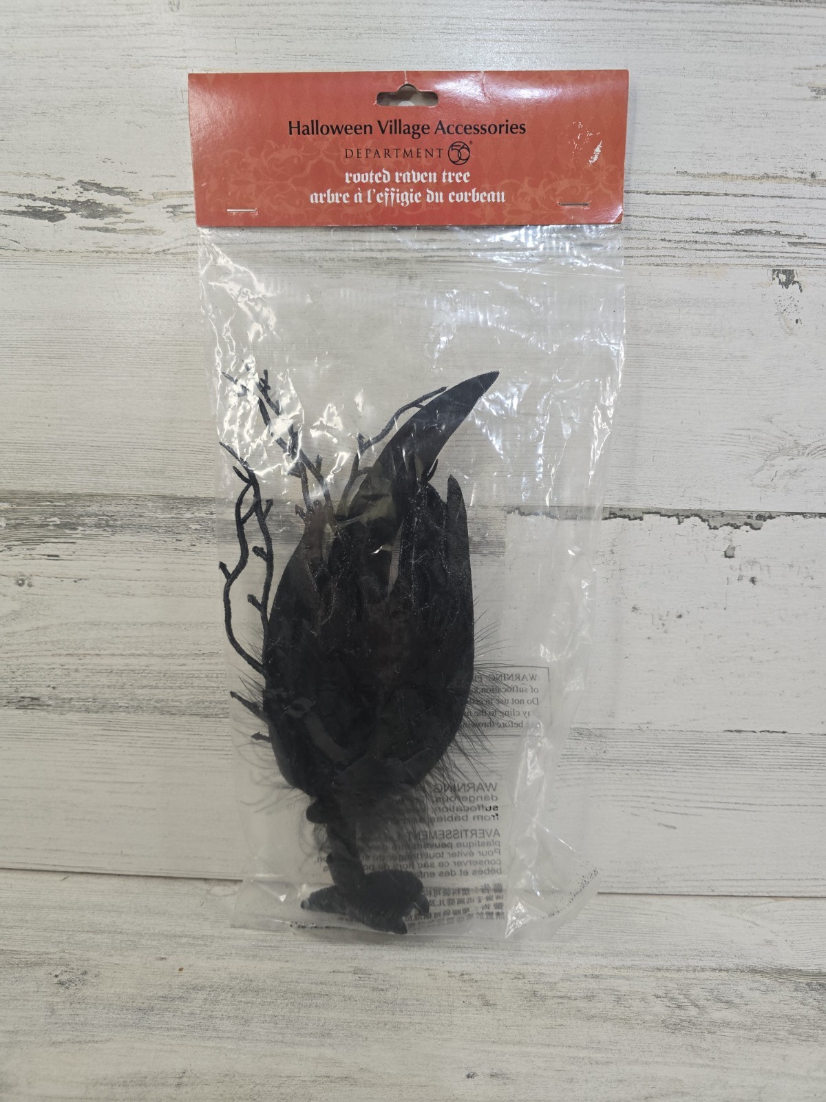Department 56 Halloween Village Rooted Raven Tree Spooky Accessory 6010465 New