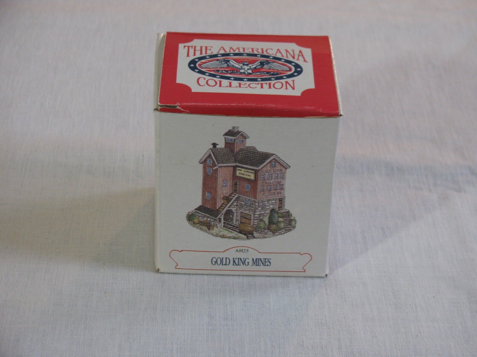 Vtg Americana Collection Gold King Mines Figurine AH25, 1993, Orig Box rr