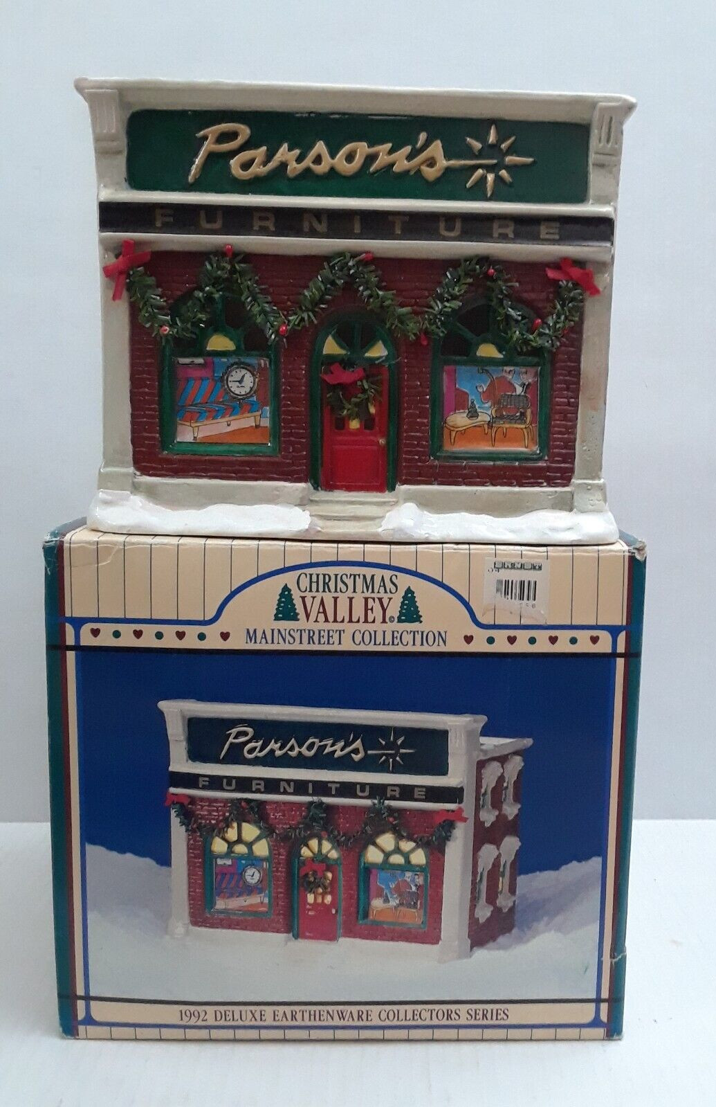 VGT 1992 Christmas Valley Deluxe Earthware Collectors Series PARSON’S with Box