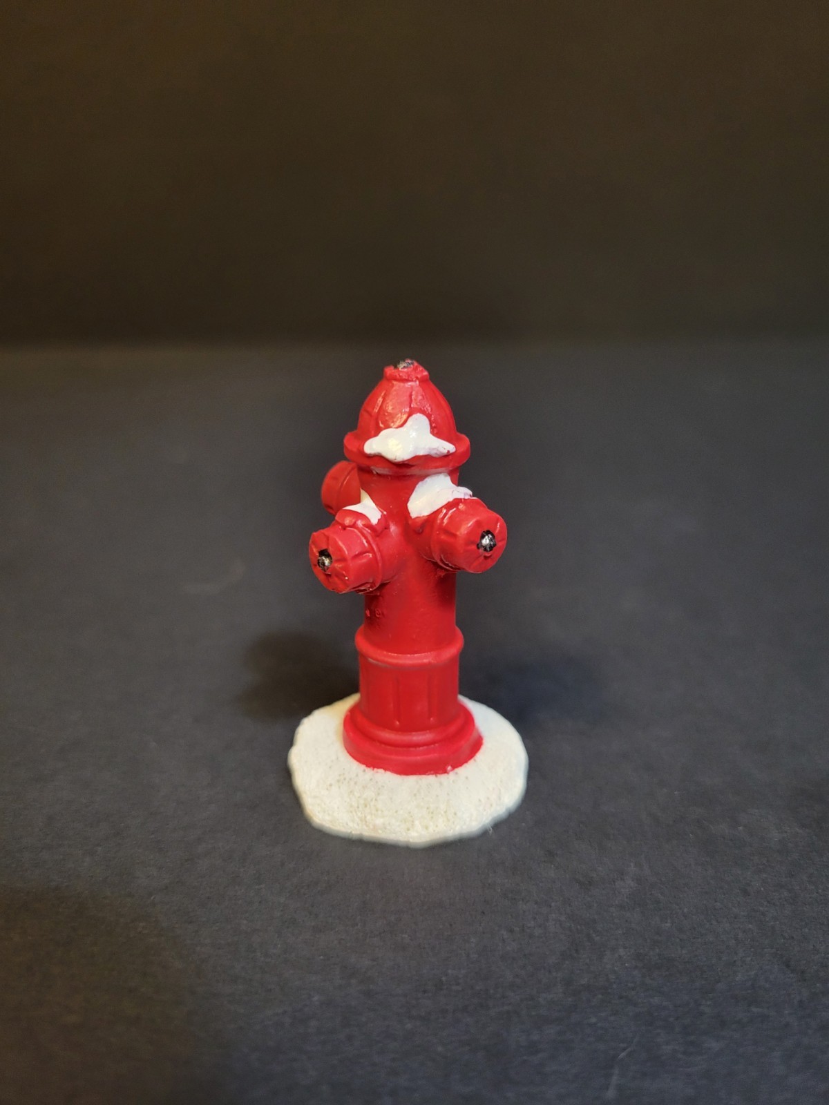 St Nicholas Square Christmas Village Red Fire Hydrant