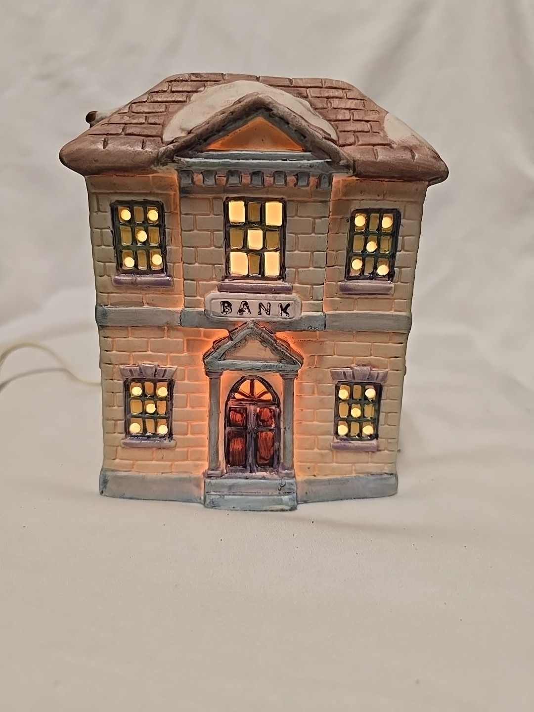 Vintage Christmas Village Bank 1991 National Decorations Christmas Collectibles