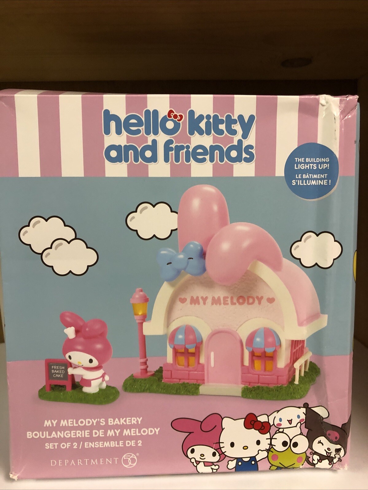 Dept 56 MY MELODY’S BAKERY SET OF 2 Sanrio Hello Kitty Village 6014719 New 2024