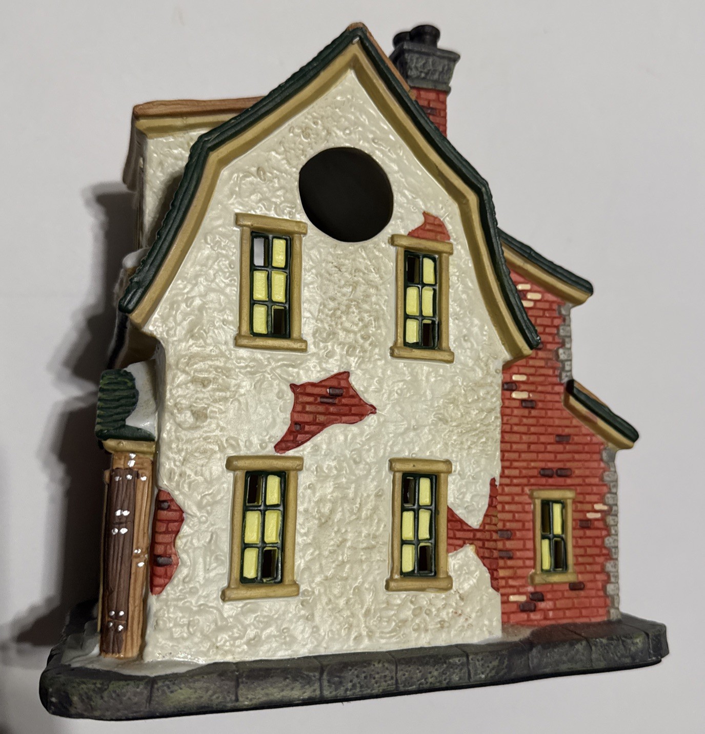 SATURDAY EVENING POST NORMAN ROCKWELL CERAMIC CHRISTMAS VILLAGE SORTING THE MAIL