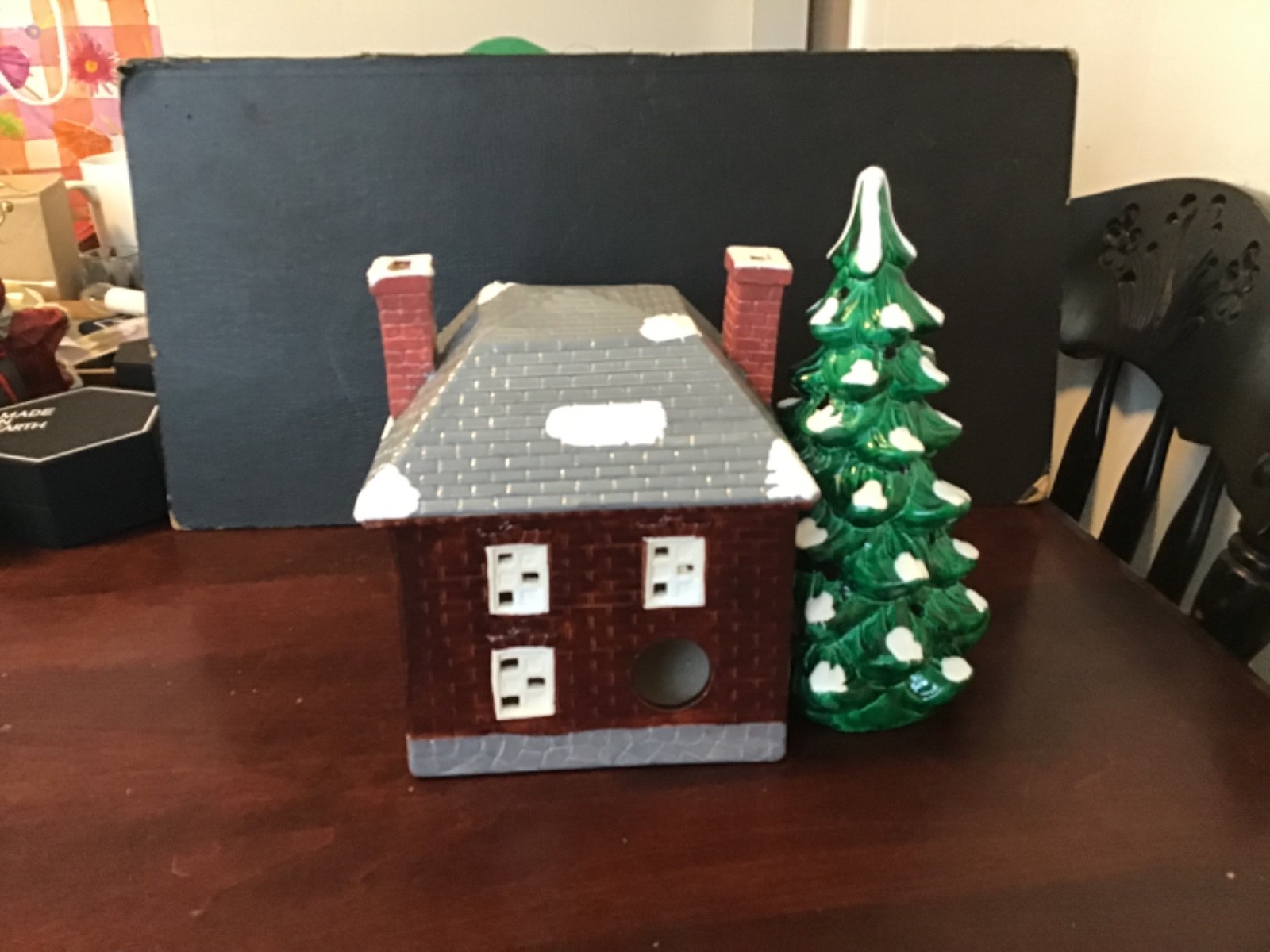 French touch at yuletide house and tree