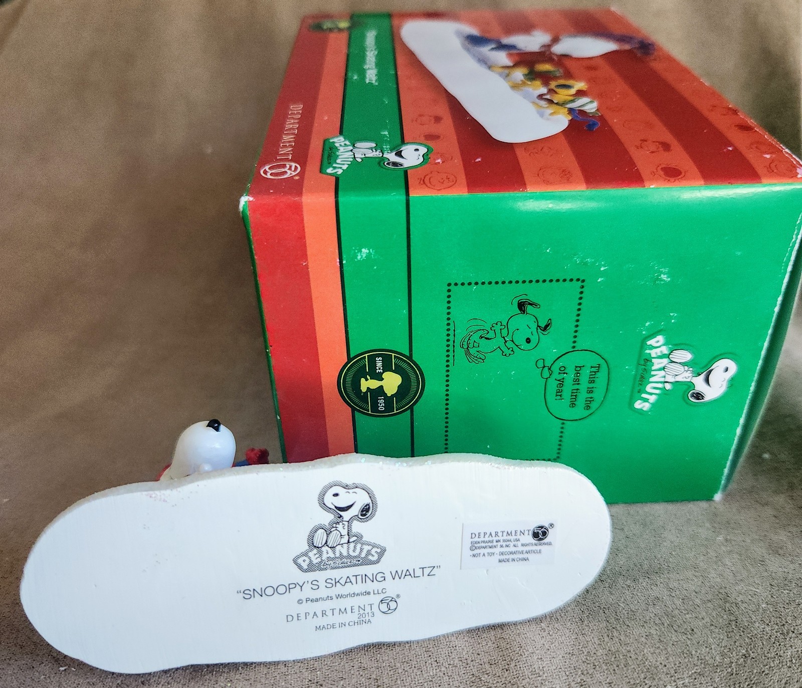 Snoopy’s Skating Waltz #4032209 Peanuts Department 56 SV – BUYER GUARANTEE