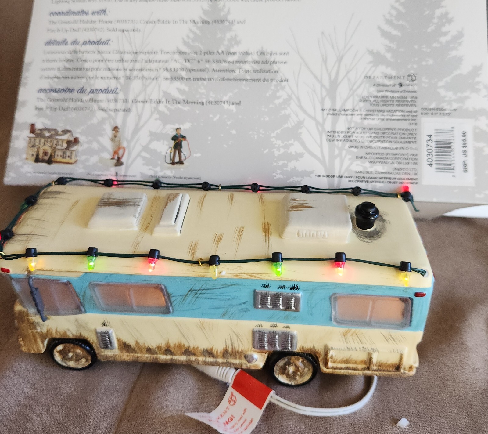 Cousin Eddie’s RV Christmas Vacation #4030734 Snow Vill Dept 56 -BUYER GUARANTEE